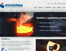 Tablet Screenshot of kovarna.cz